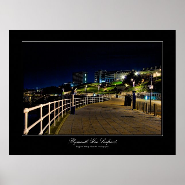 Plymouth Hoe Seafront gallery-style poster print (Front)