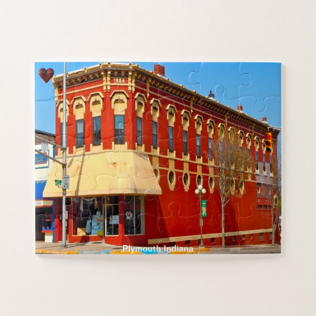Plymouth Indiana Jigsaw Puzzle (Horizontal)