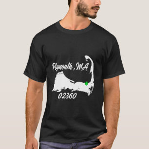 Plymouth MA 02360 MASS Massachusetts State Map Sou T-Shirt