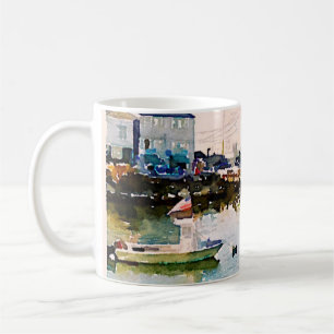 Plymouth, MA Waterfront Landscape Watercolor Mug