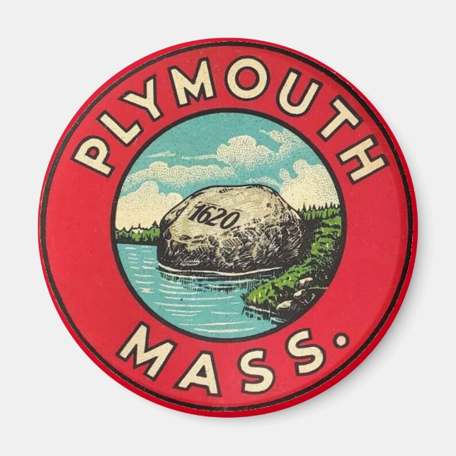 Plymouth Massachusetts Magnet (Front)