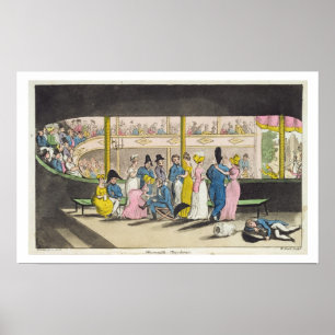 Plymouth Playhouse, plate from 'The Adventures of Poster