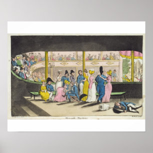 Plymouth Playhouse, plate from 'The Adventures of Poster