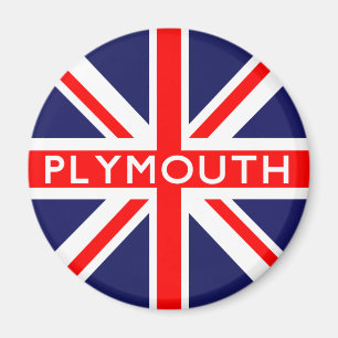 Plymouth UK Flag Magnet
