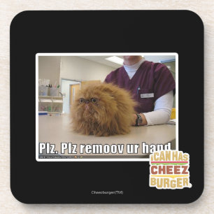 Plz remoov ur hand coaster
