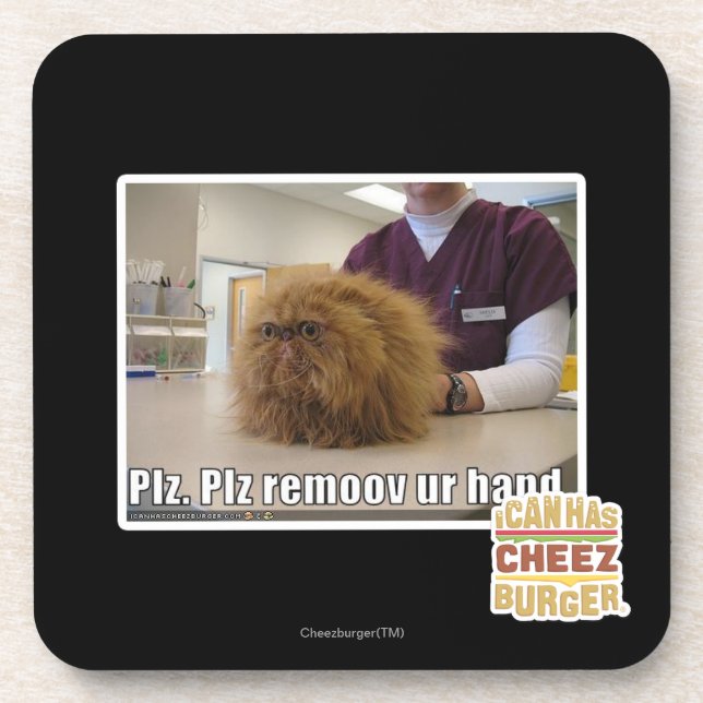 Plz remoov ur hand coaster (Front)