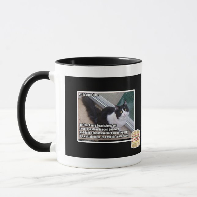 Plz to open door mug (Left)