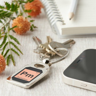 Pm - Promethium Chemistry Periodic Table Symbol Key Ring
