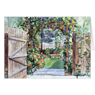 PMACarlson Garden Gate Card