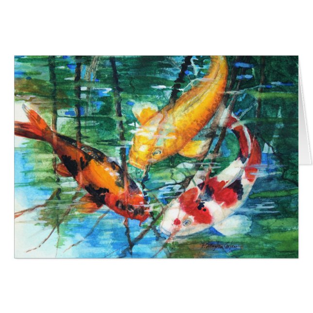 PMACarlson November Koi Card (Front Horizontal)