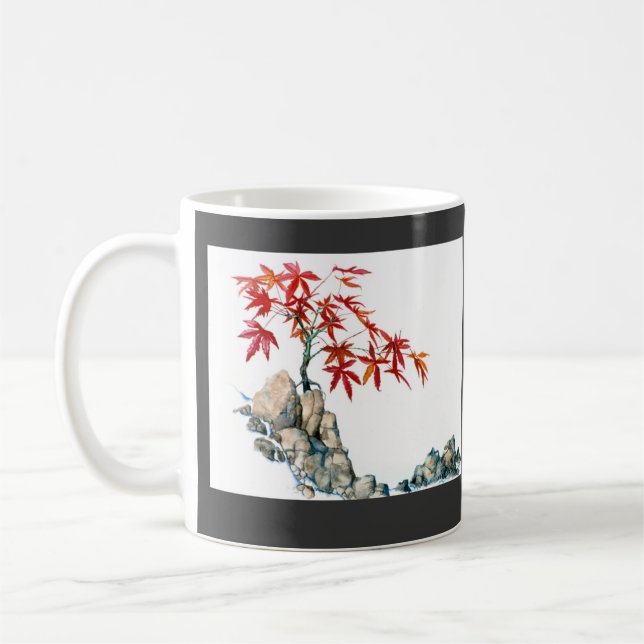 PMACarlson Red Maple Bonsai  Wedding  Mug (Left)