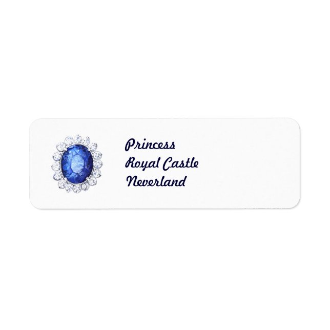 PMACarlson Royal Sapphire Label Return Address Label (Front)