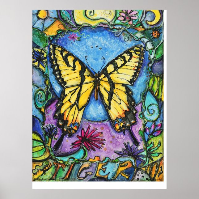 PMACarlson Tiger Butterfly Poster (Front)
