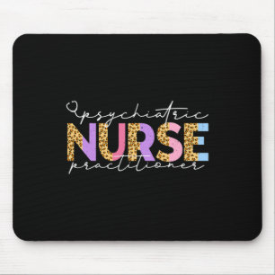 Pmhnp Cute Psychiatric Nurse Practitioner Leopard Mouse Pad