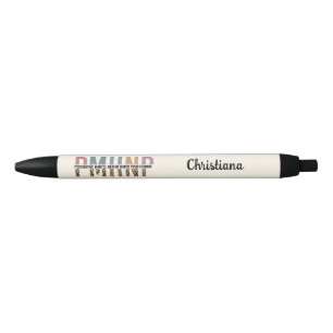 PMHNP Leopard Print Psychiatric Mental Health NP Black Ink Pen