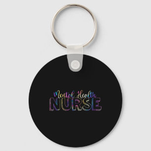 Pmhnp Tie Dye Mental Health Nurse Psych Psychiatri Key Ring