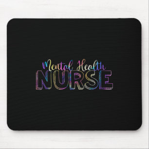 Pmhnp Tie Dye Mental Health Nurse Psych Psychiatri Mouse Pad