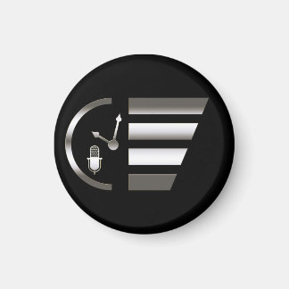 PMRP Chrome Mini-Logo Magnet — Small, Round