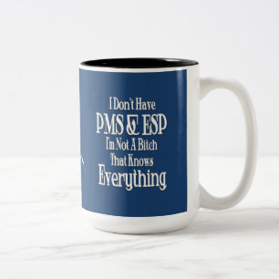 PMS and ESP Women's Humour Coffee Mug 2