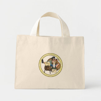 PMS Handbag- Pandora's Box Gold 2 Mini Tote Bag