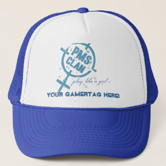 PMS Hat- Blue Logo Trucker Hat