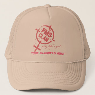 PMS Hat- Pink Logo Trucker Hat