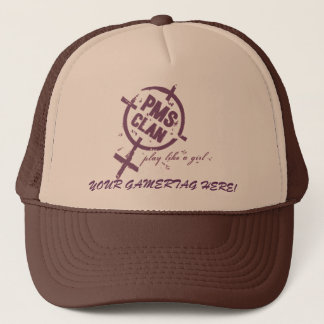 PMS Hat- Purple Logo Trucker Hat