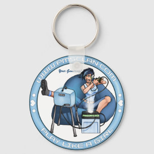 PMS Keychain- Pandora's Box Blue 2 Key Ring
