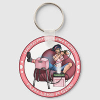 PMS Keychain- Pandora's Box Pink 2