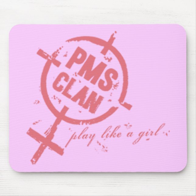 PMS Mousepad- Pink Logo Mouse Pad (Front)