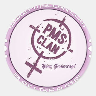 PMS Sticker- Purple Logo 2 Classic Round Sticker