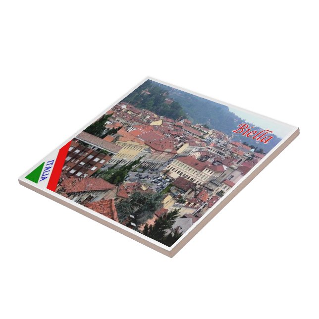 PMT002 BIELLA, Piedmont, Italy, Ceramic Tile (Side)