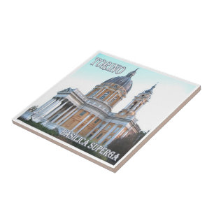 PMT007 TURIN Basilica Superga, Italy, Ceramic Tile