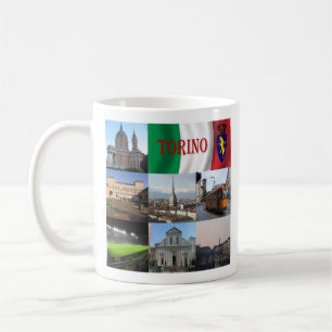 PMT012 TURIN, Mosaic, Piedmont, Italy, Coffee Mug