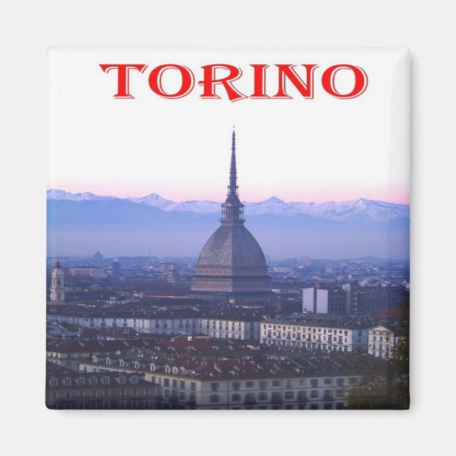 PMT013 TURIN, The Mole Antonelliana, Fridge Magnet (Front)