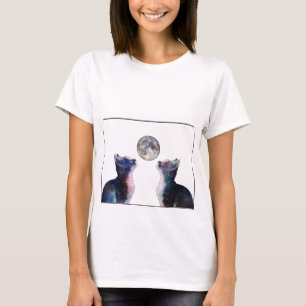 PN 38 Cats Look at Moon T-Shirt