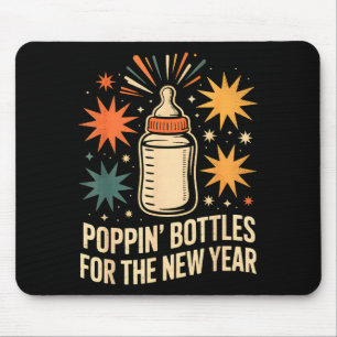 Pn Bottles For The New Year Happy New Year Mother  Mouse Pad