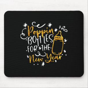Pn Bottles For The New Year Happy New Years Eve Pa Mouse Pad