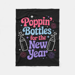 Pn Bottles For The New Year Mother Baby Nurse Nicu Fleece Blanket