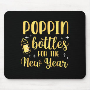 Pn Bottles For The New Year Pregnancy Announcement Mouse Pad