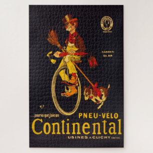 Pneu Velo Contintental Vintage Cycling Advertising Jigsaw Puzzle