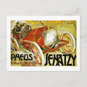Pneus Tires,  Senatzy Grand Prix Bruxelles Postcard