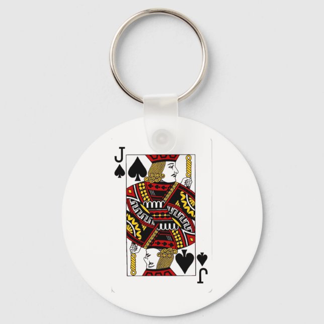 png jack of spades key ring (Front)