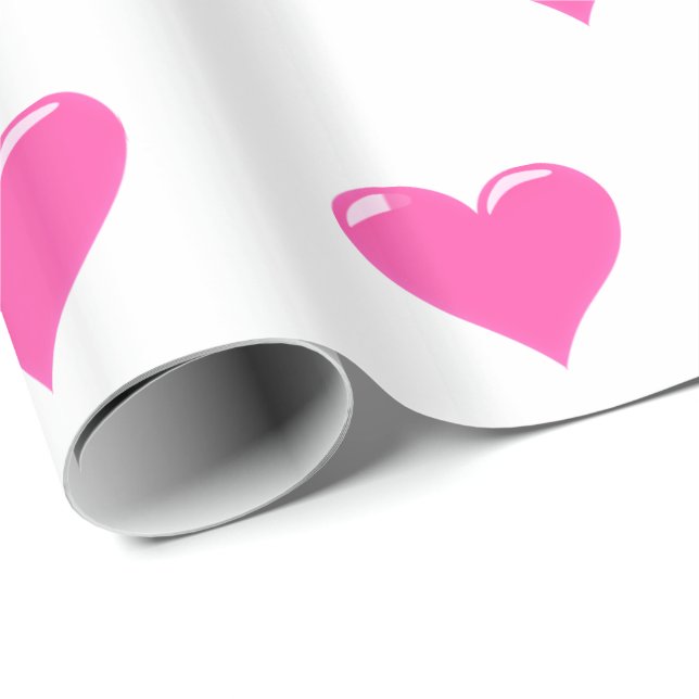 Pnk Heart Wrapping Paper (Roll Corner)