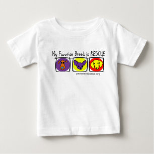 PNP Kids My Favourite Breed is Rescue Baby T-Shirt