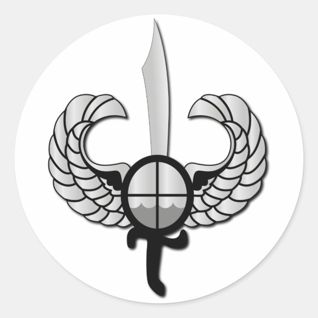 PNP Special Action Force Badge without Text Classic Round Sticker (Front)