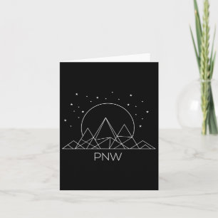 Pnw Pacific Northwest Mountains Hiking Outdoor Nat Card