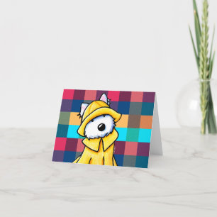 PNW Raincoat Westie Blank Card