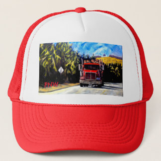 PNW Red Trucker Hat- The Logging Truck Hat