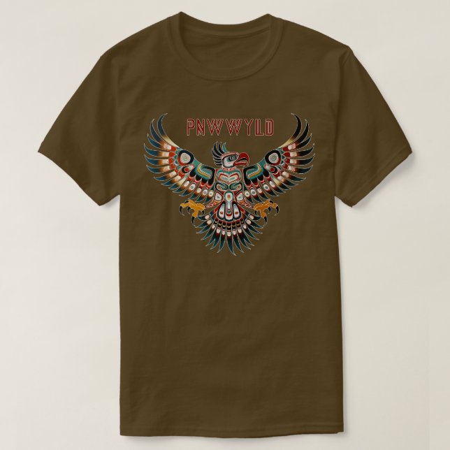PNW WYLD Thunderbird pacific northwest tribal nati T-Shirt (Design Front)